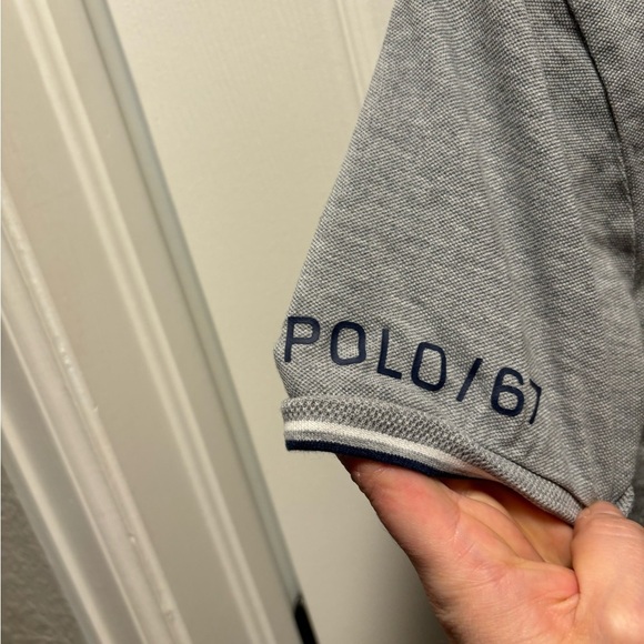 Polo Ralph Lauren | Custom Slim Fit‎ Gray Navy/White Trim Sz S - Picture 3 of 7